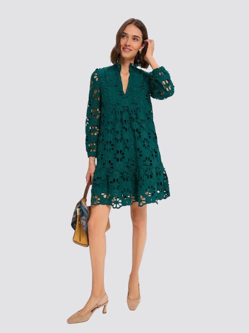 Tuckernuck Green Lace Palmerston Dress
